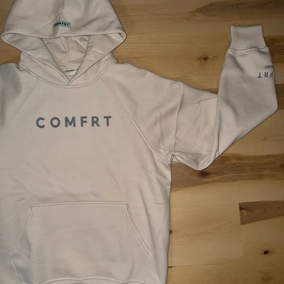 Comfrt Men's Cream Tranquil Hoodie - Picture 2 of 3